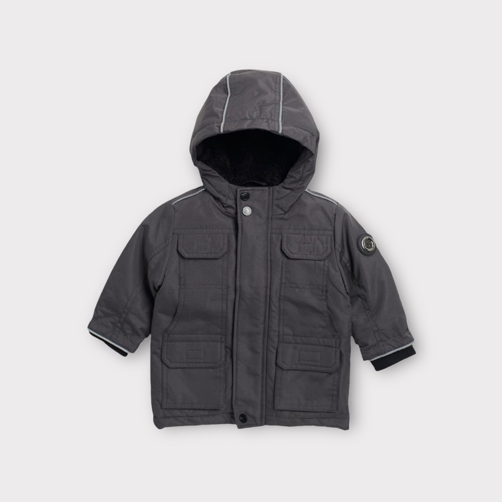Urban Republic Charcoal Gray Ballistic Hooded Jacket